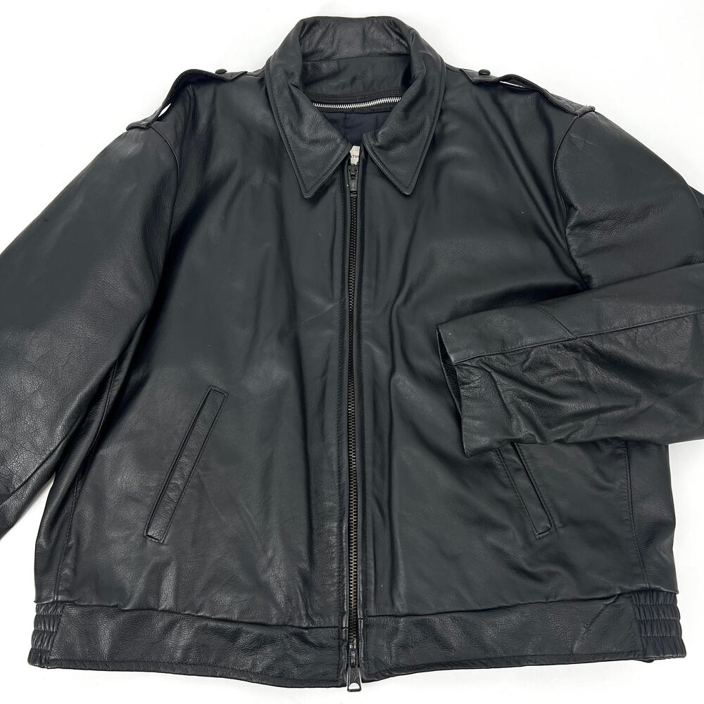 VTG Taylor's Leatherwear Genuine Leather Bomber Jacket Thinsulate Mens Size XL